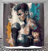 Kickboxing Glory Shower Curtain - Beyond T-shirts